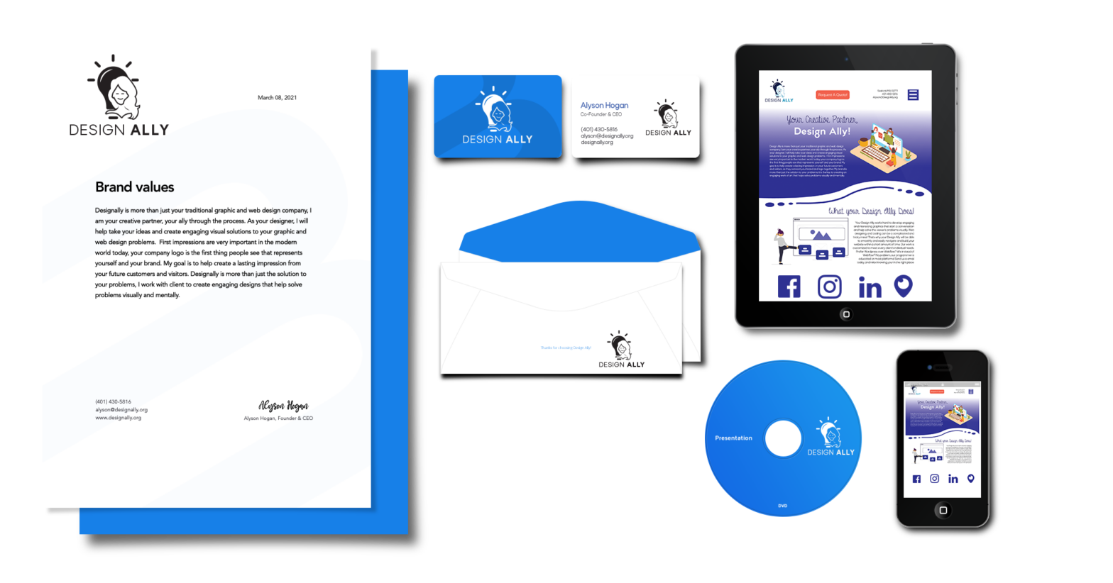 DesignAlly Branding Mockup