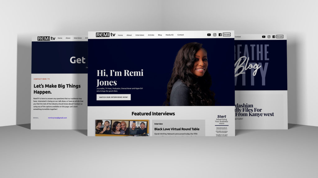 Alyson Marie Designs-  RemiTV Webflow Web Design